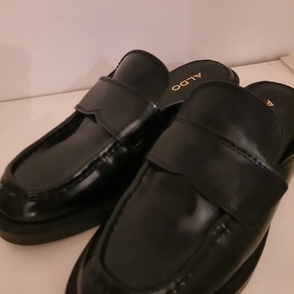 Aldo Lug Mule Loafer Size 37 (6.5) - Picture 4 of 4